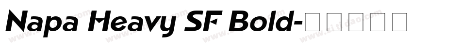 Napa Heavy SF Bold字体转换